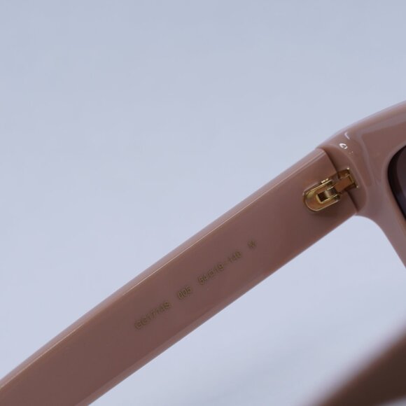 Gucci GG1714S 005 Sunglasses Cloud Rose Square Frame, Brown Gradient Lenses main image 9